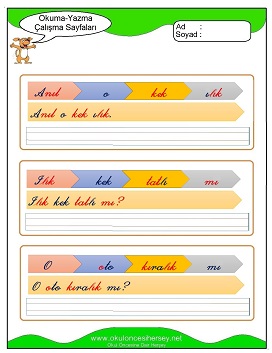 ı sesi Grubu Çalışma Sayfaları